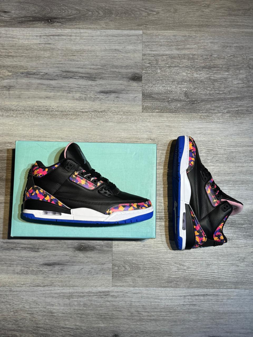 Air Jordan 3 Negro Confeti